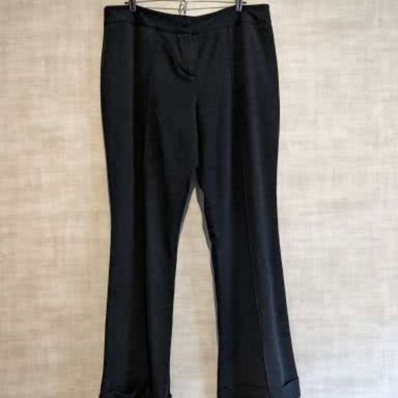 WASSANO STRETCH BLACK DRESS PANTS - Picture 1 of 6